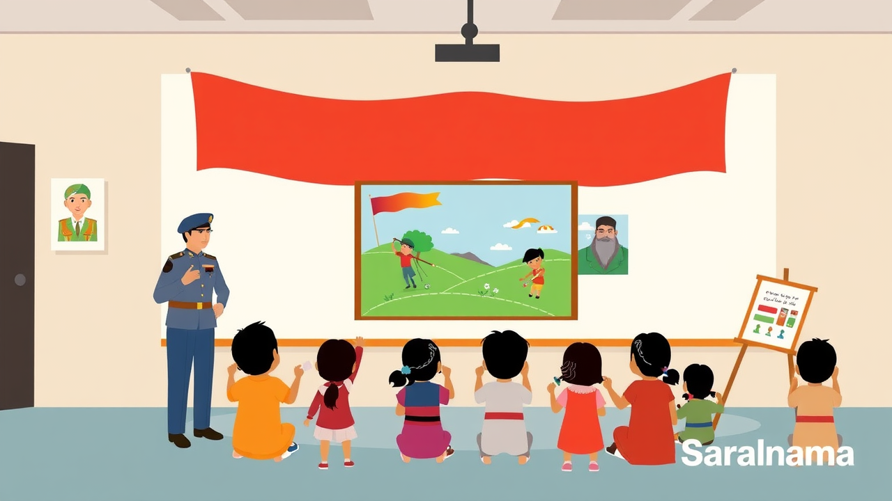 Korba Police Honors Martyrs with Children's Art Exhibition
