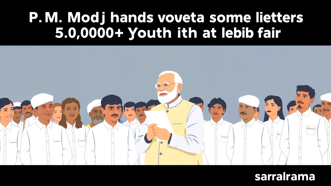 PM Modi Hands Out Job Letters to 51,000+ Youth at Job Fair