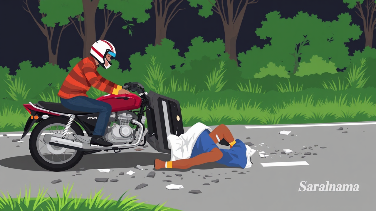 Four Injured in Motorcycle Accident Near Garhwa