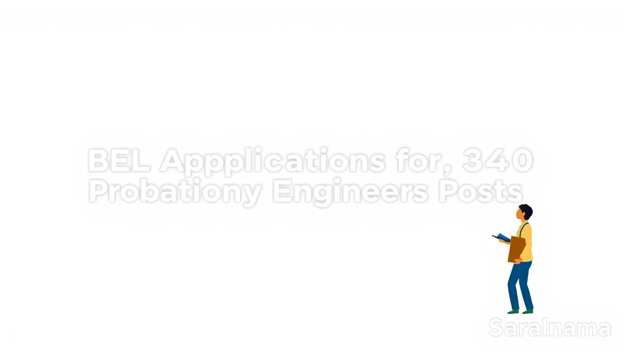 BEL Invites Applications for 340 Probationary Engineer Posts