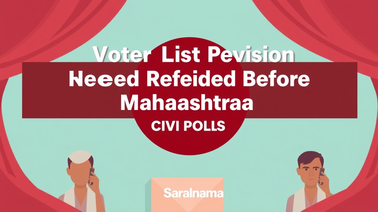 Voter List Revision Needed Before Maharashtra Civic Polls