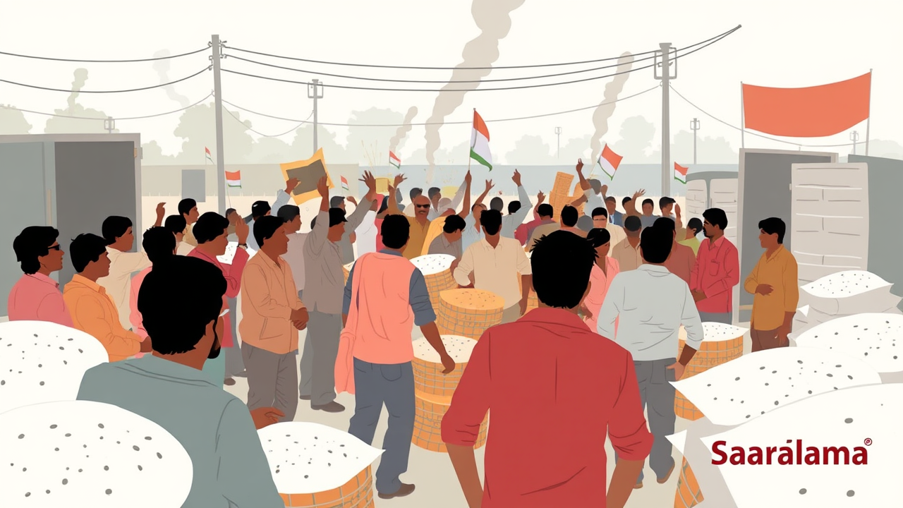 Chaos at Fertilizer Distribution Center in Shivpuri