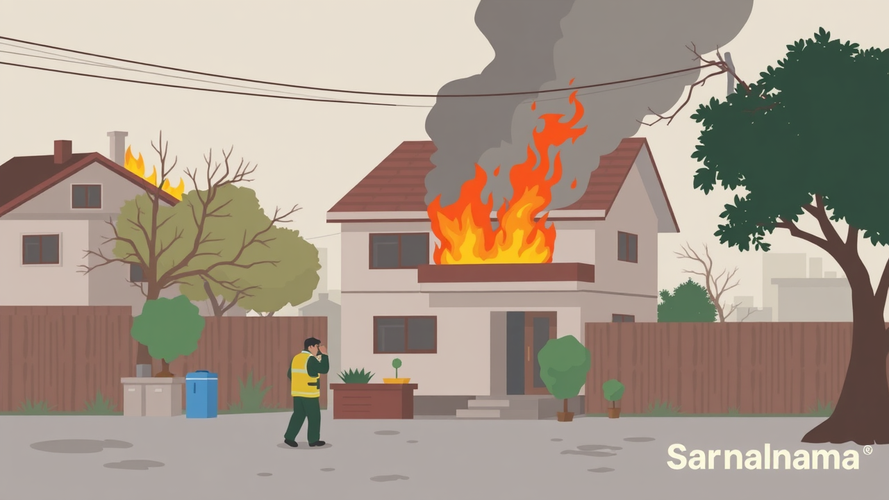 Fire at Sonipat Home: One Arrested in Labor Dispute Case