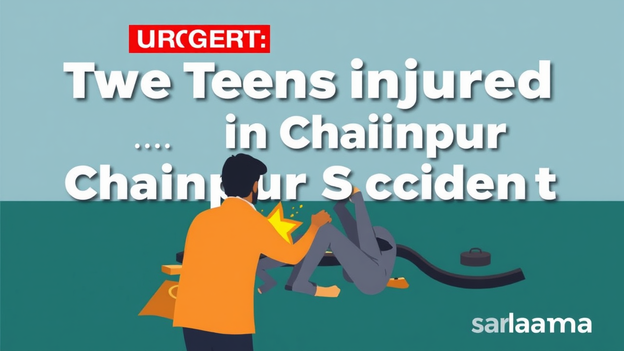 Urgent: Two Teens Injured in Chainpur Scorpio Accident