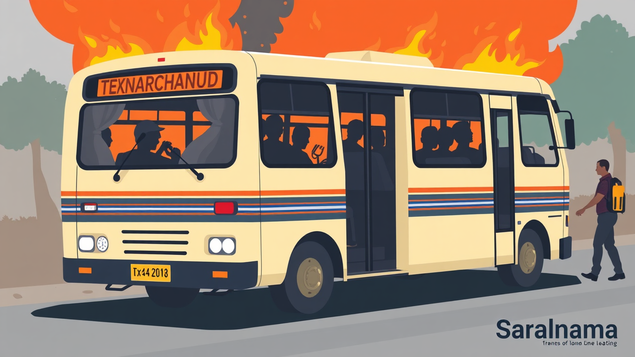 Deadly Bus Fire in Andhra Pradesh Kills 20