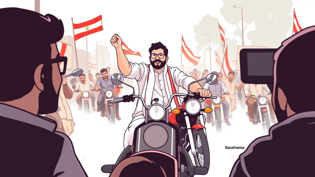 Prashant Kishor Leads Bike Rally in Bettiah, Promises Change