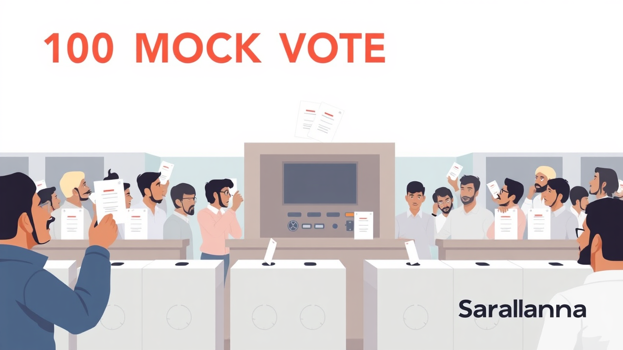 100 Mock Votes Cast in EVM Drill for Bihar Assembly Elections