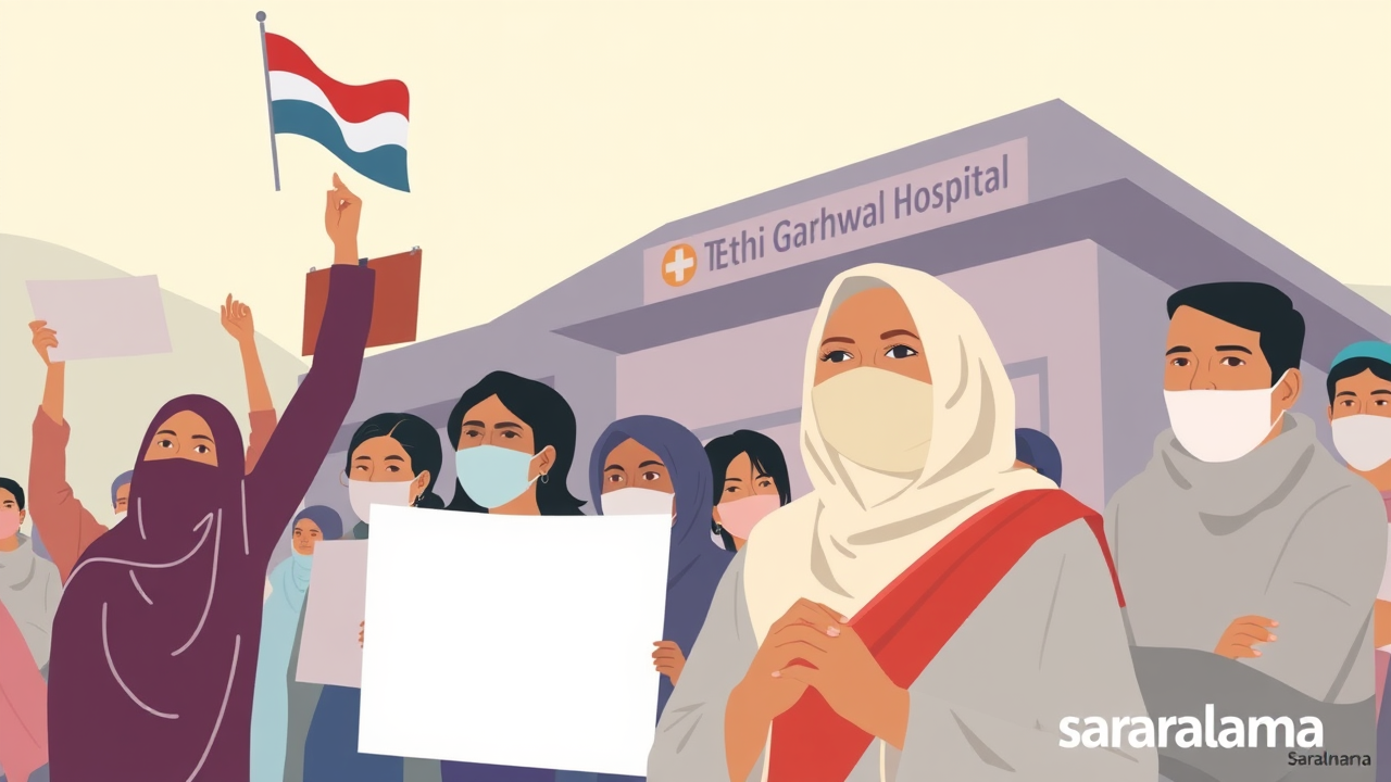 Protest After Woman's Death in Tehri Garhwal Hospital