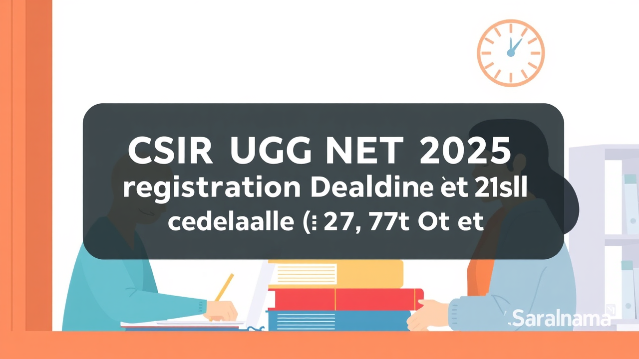 CSIR UGC NET 2025 Registration Deadline Extended to 27 Oct