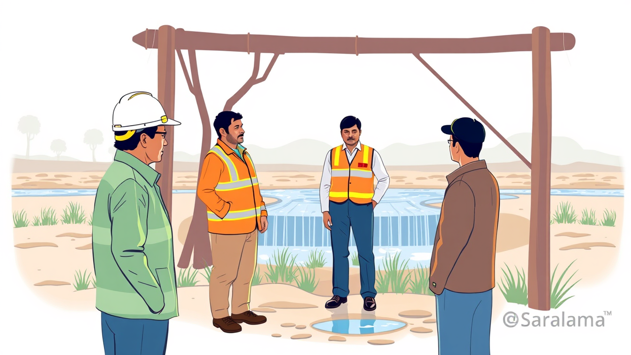 Chief Engineer Inspects Water Projects in Mungeli