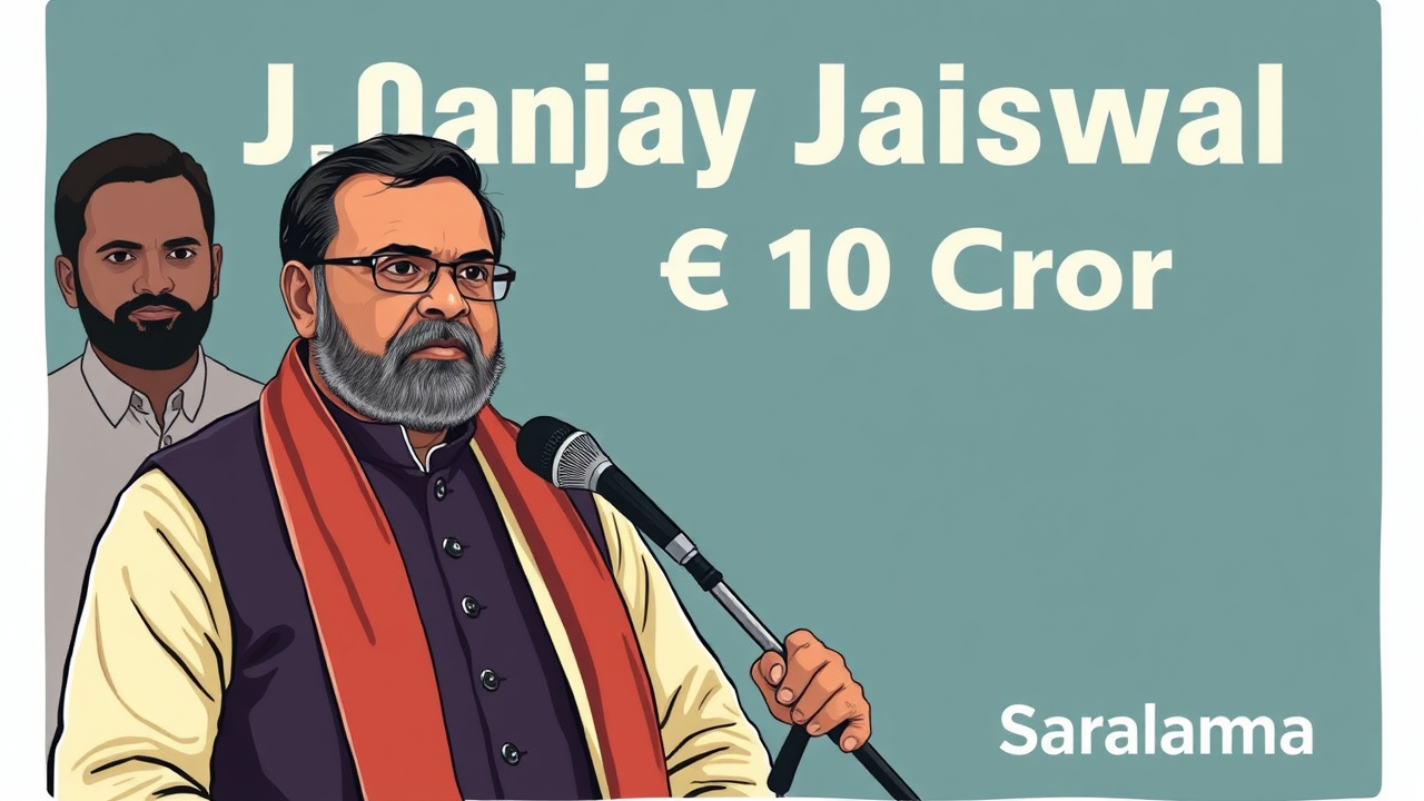 MP Sanjay Jaiswal Threatened, ₹10 Crore Ransom Demanded