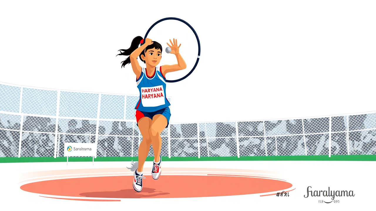 Hisar Girl Wins Silver in Asian Youth Games Discus Throw