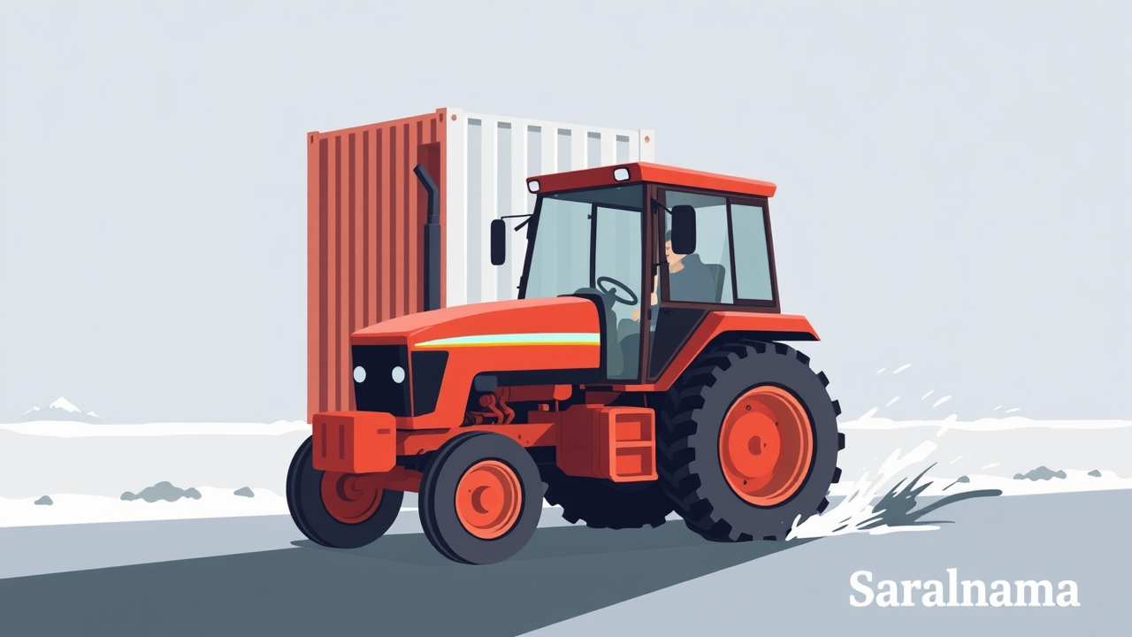 Speeding Container Hits Tractor in Haridwar, 1 Dead, 1 Injured