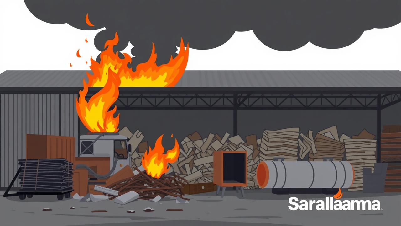 Fire Breaks Out in Gwalior Scrap Warehouse, No Casualties