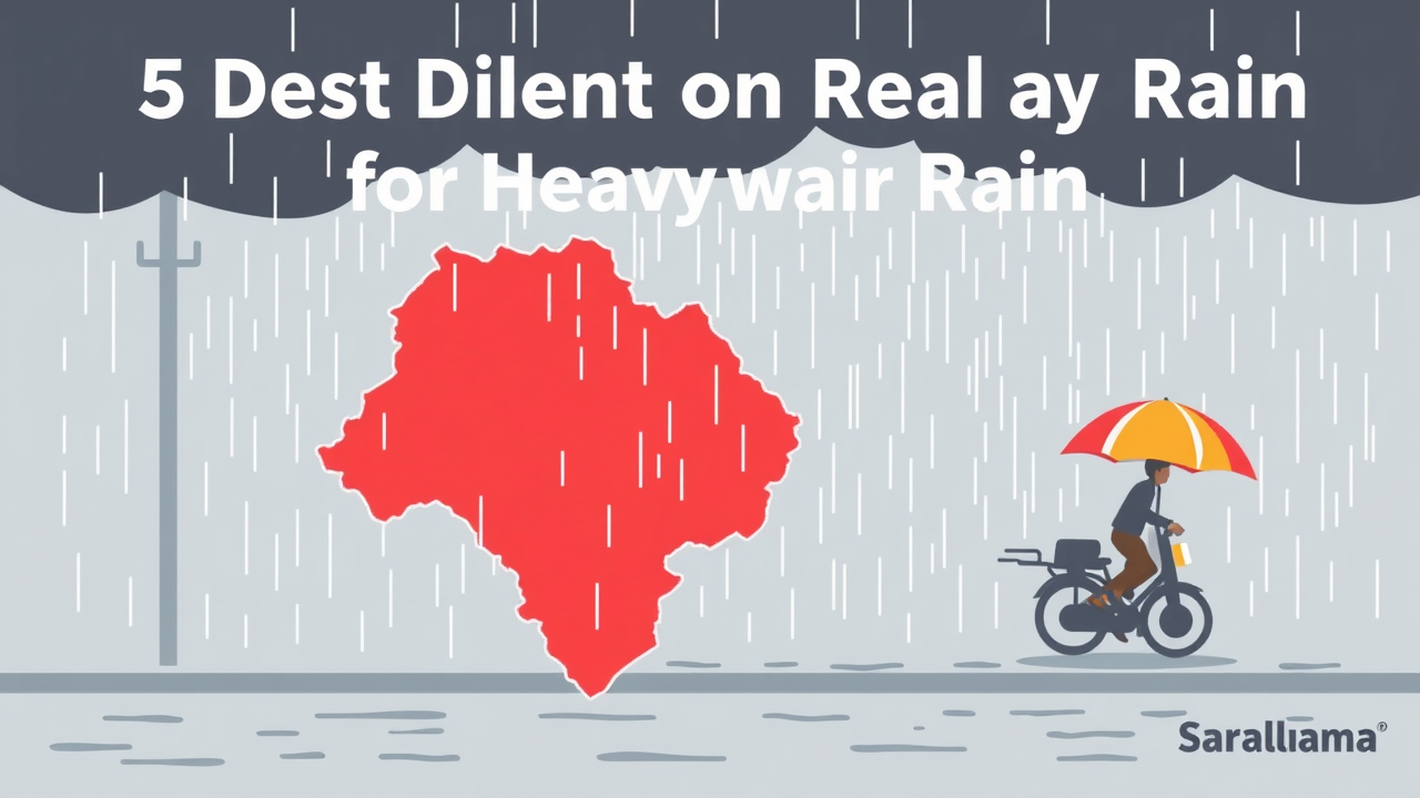 5 Chhattisgarh Districts on Red Alert for Heavy Rain