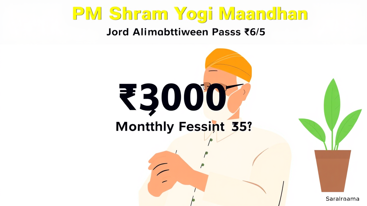 PM Shram Yogi Maandhan: ₹3000 Monthly Pension for ₹55