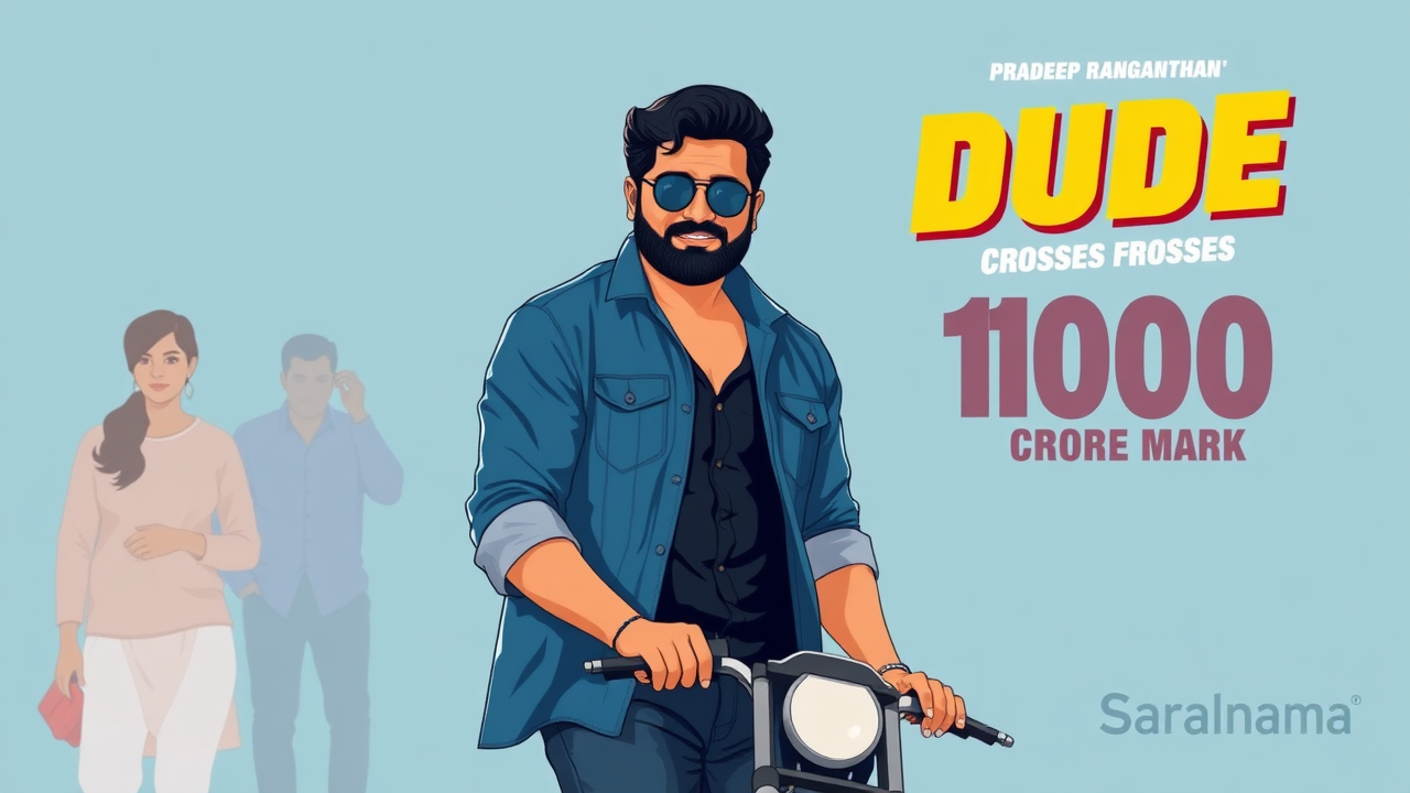 Actor Pradeep Ranganathan's 'Dude' Crosses ₹100 Crore Mark