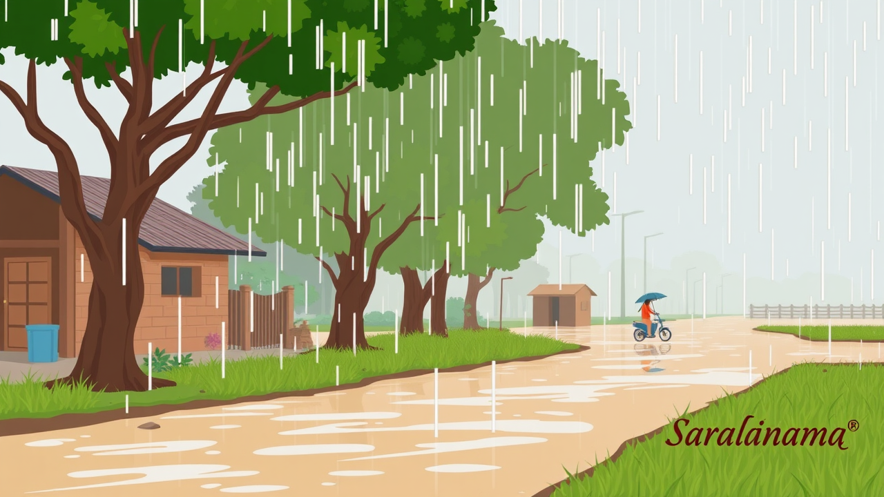 Heavy Rain Hits Barwani, Damages Crops and Floods Streets