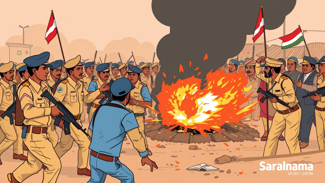 Violent Clash Between Police and Villagers in Chaibasa