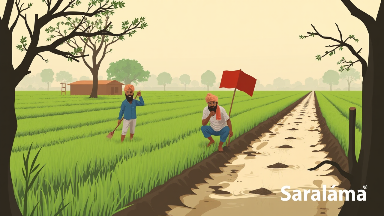 Hisar Farmers Protest Waterlogged Fields, Demand Compensation