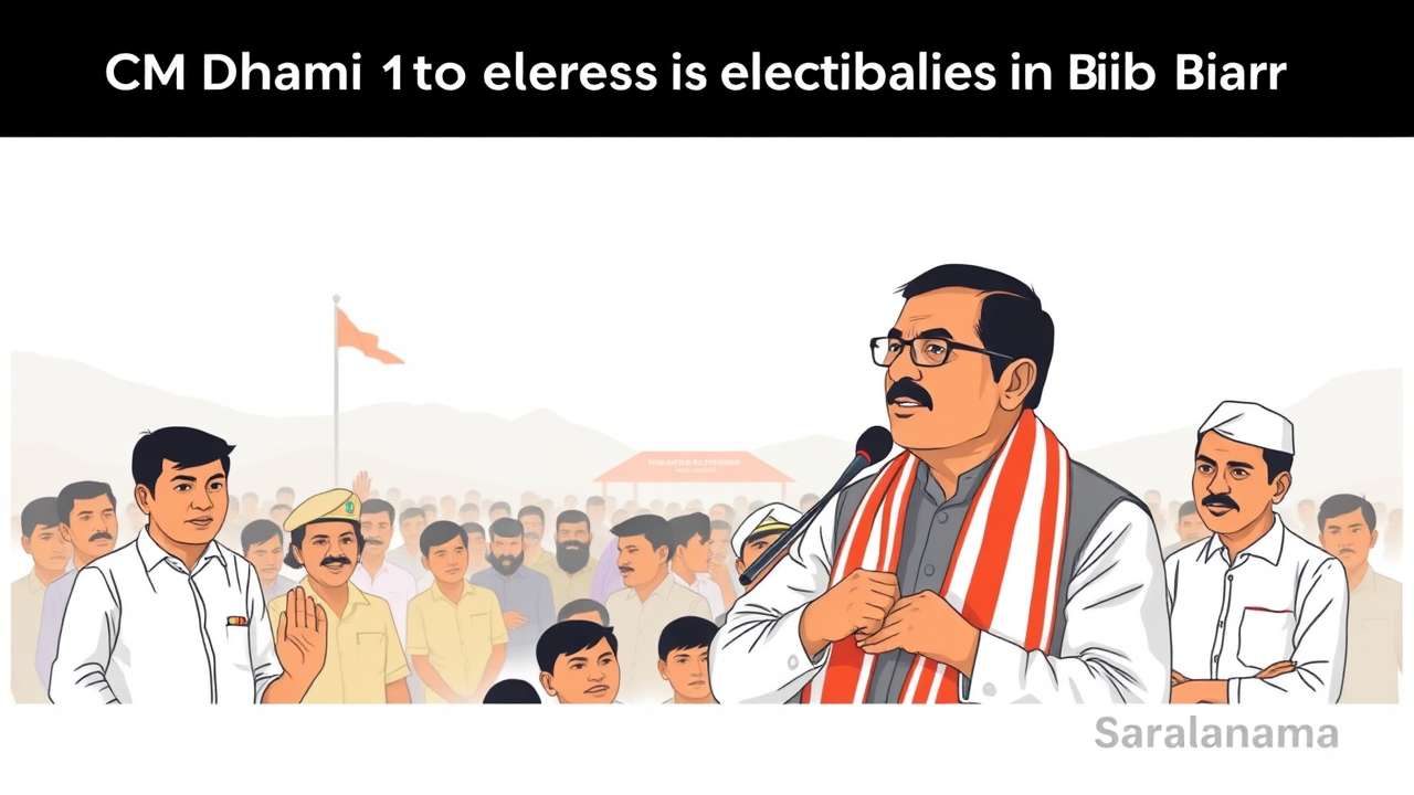 CM Dhami to Address Election Rallies in Bihar