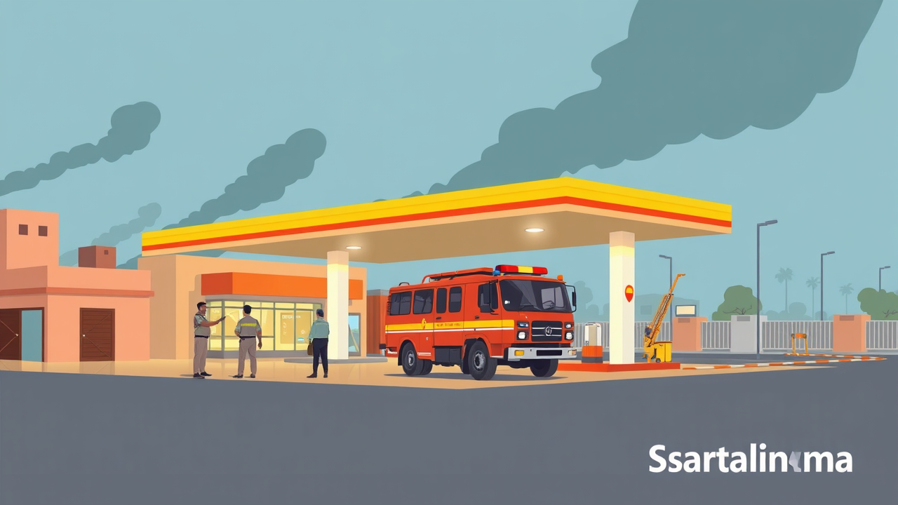 Fuel Leak at Ajmer Petrol Pump: Police and Fire Brigade Respond