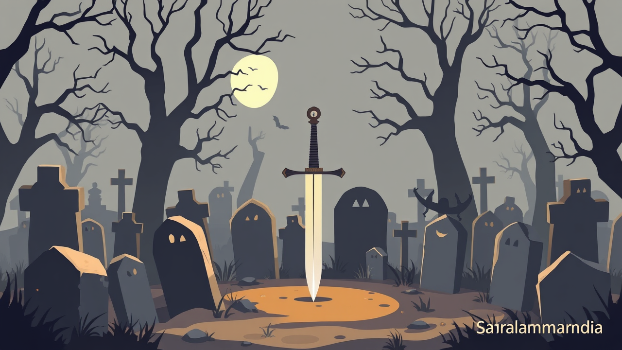 Find Hidden Sword in Spooky Graveyard Illusion