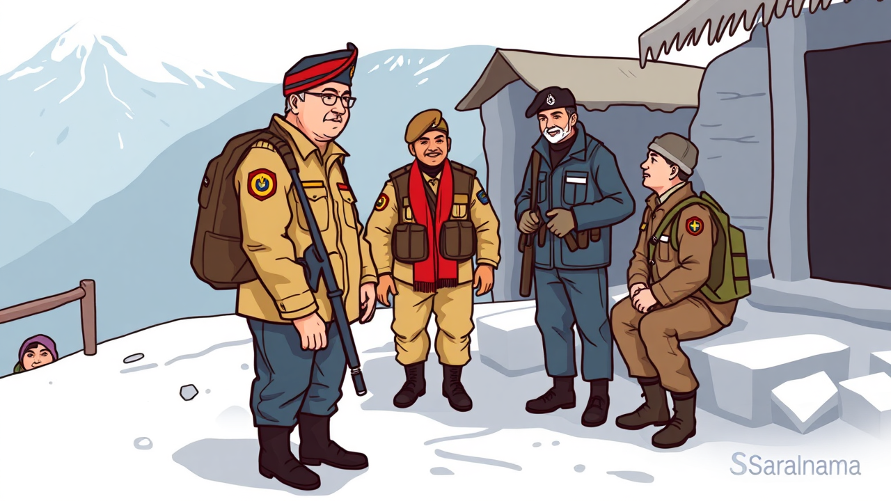 CM Dhami Visits Munsyari, Meets ITBP Jawans and Locals