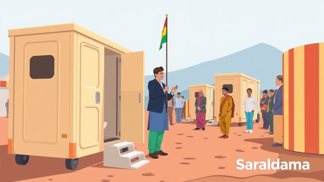 CM Dhami Flags Off 6 Mobile Toilet Vans for Purnagiri Fair