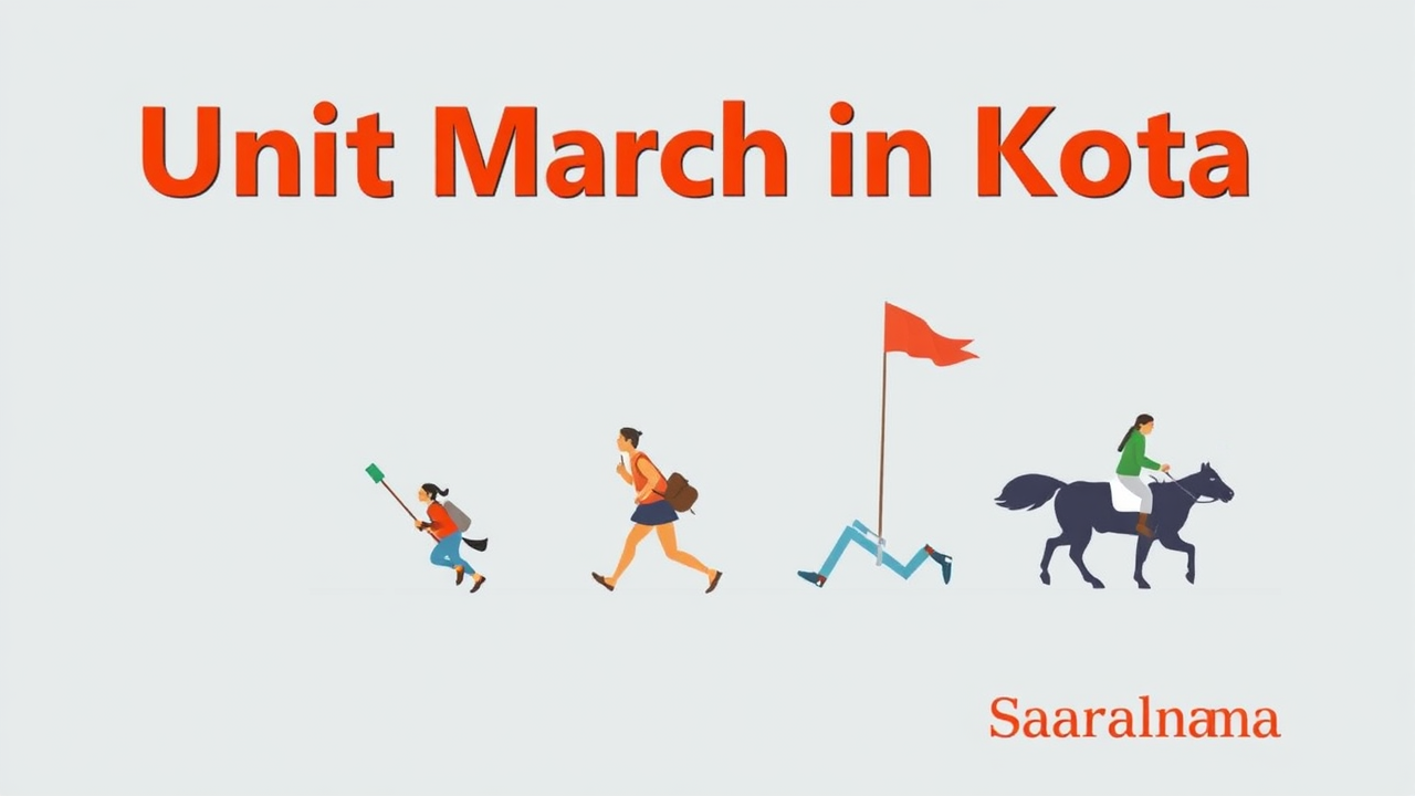 Poster Release of Unit March in Kota