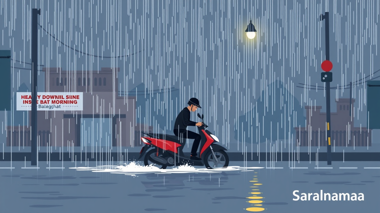 Heavy downpour continues since morning in Balaghat