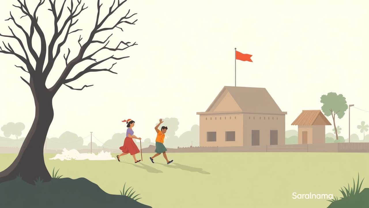 भीड़ कंट्रोल के लिए बनाया गया होल्डिंग एरिया