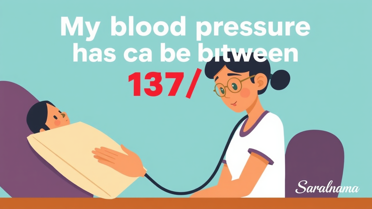 My blood pressure has been between 137/94