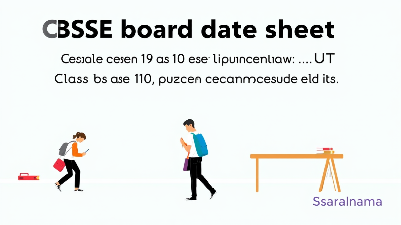 CBSE board exam date sheet OUT: Class 10 and Class 12 exams to commence from…
