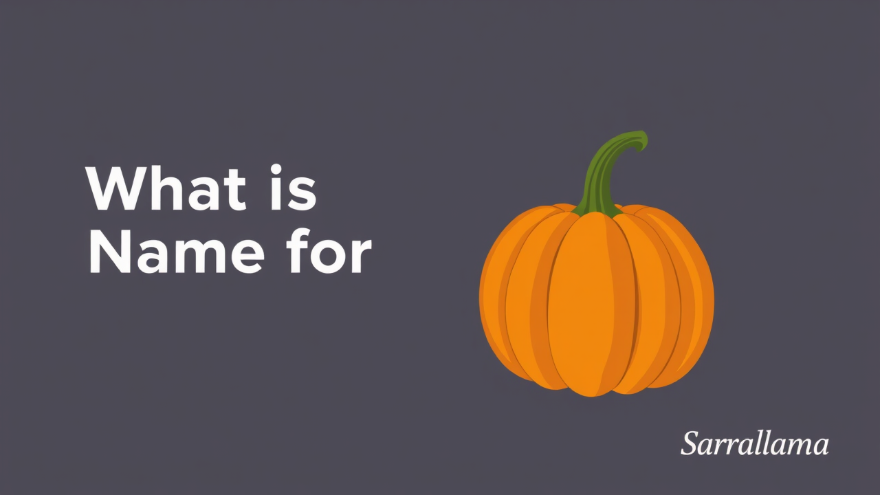 What is the Scientific Name for Pumpkin?