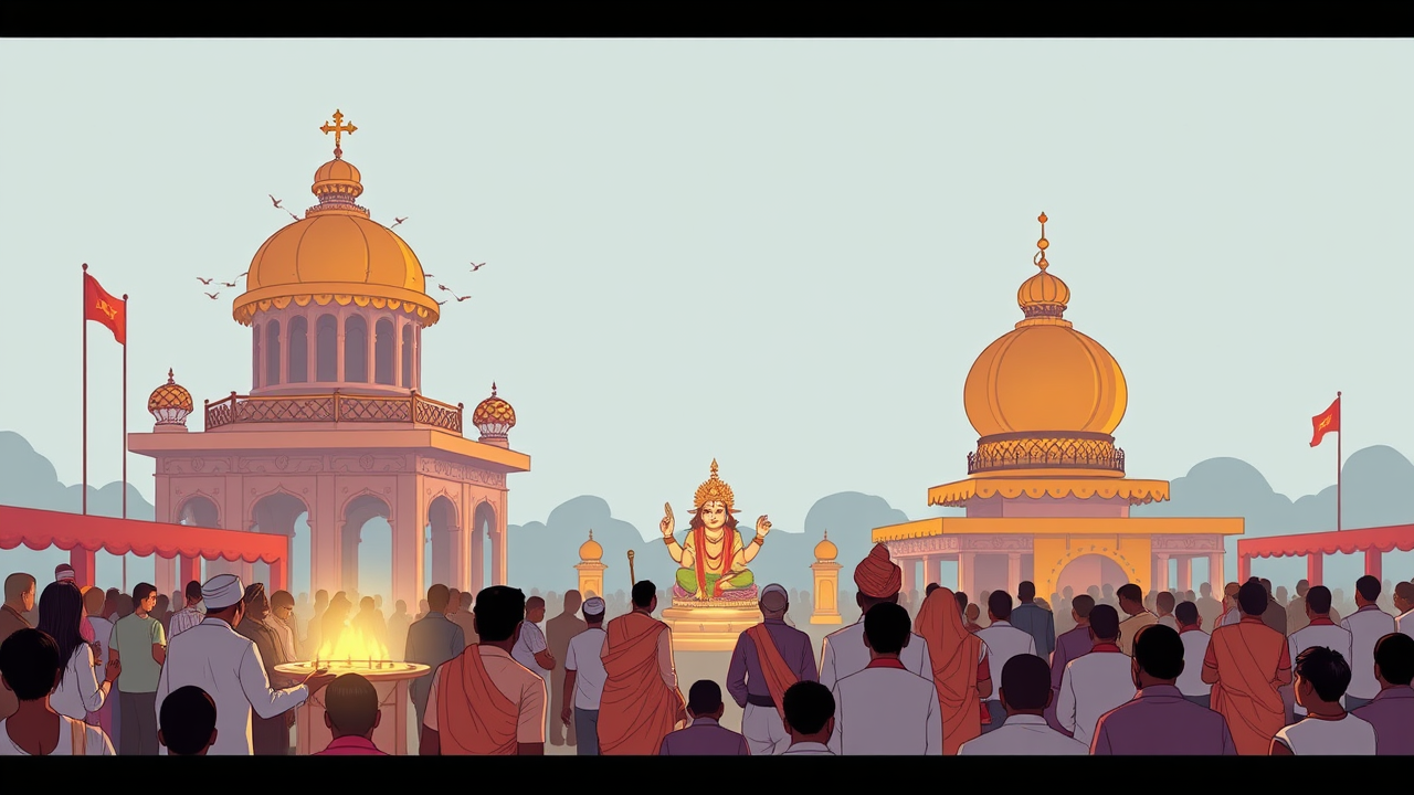 # Grand Organization of Shrimad Bhagavat Saptah Gyan Yagya in Babnauli, With Faith and Spirituality...
A grand seven-day spiritual discourse event called Shrimad Bhagavat Saptah Gyan Yagya (Knowledge Sacrifice) was organized in Babnauli. The event was marked by religious devotion and spiritual teachings, attracting devotees who participated with deep faith and reverence.
Such week-long religious gatherings are traditional Hindu spiritual events where scholars and religious teachers recite and explain verses from the Bhagavata Purana, one of Hinduism's major sacred texts. These events typically include devotional singing, religious rituals, and spiritual discourses aimed at promoting moral values and spiritual awareness among attendees.
The event in Babnauli brought together the local community in an atmosphere of devotion and learning, providing participants an opportunity to deepen their understanding of Hindu scriptures and strengthen their spiritual practices.