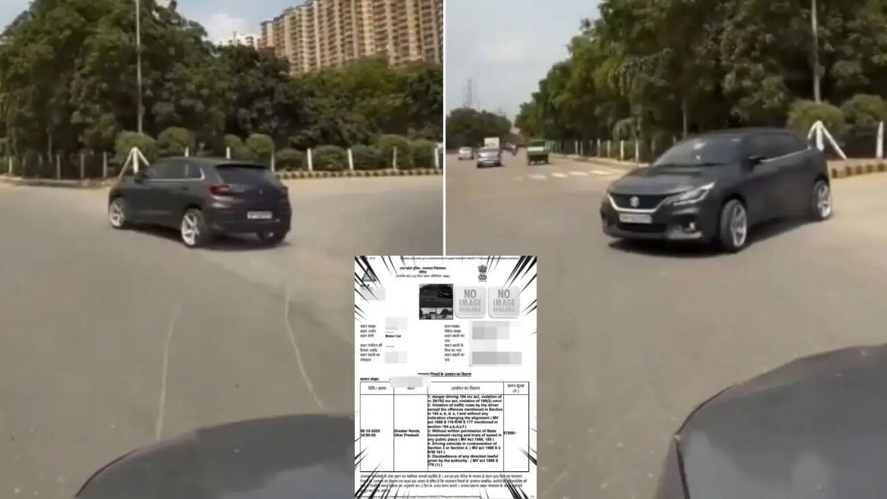 Dangerous Car Stunts Caught on Video in Greater Noida