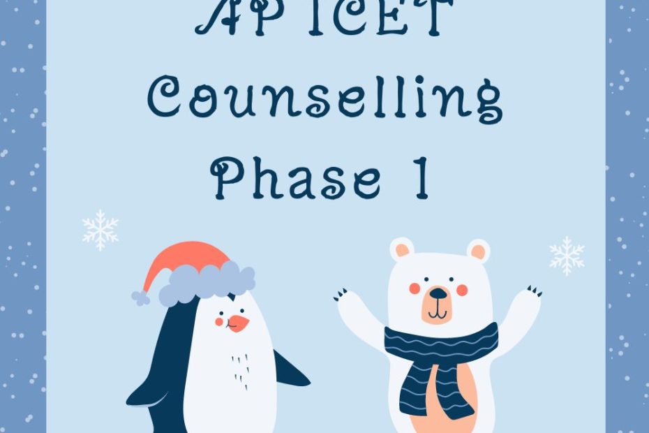 AP ICET Counselling Phase 1